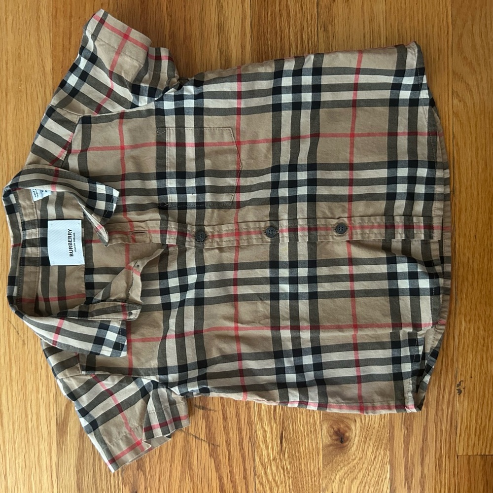 Burberry Kids Plaid Shirt - Beige, Black, Red